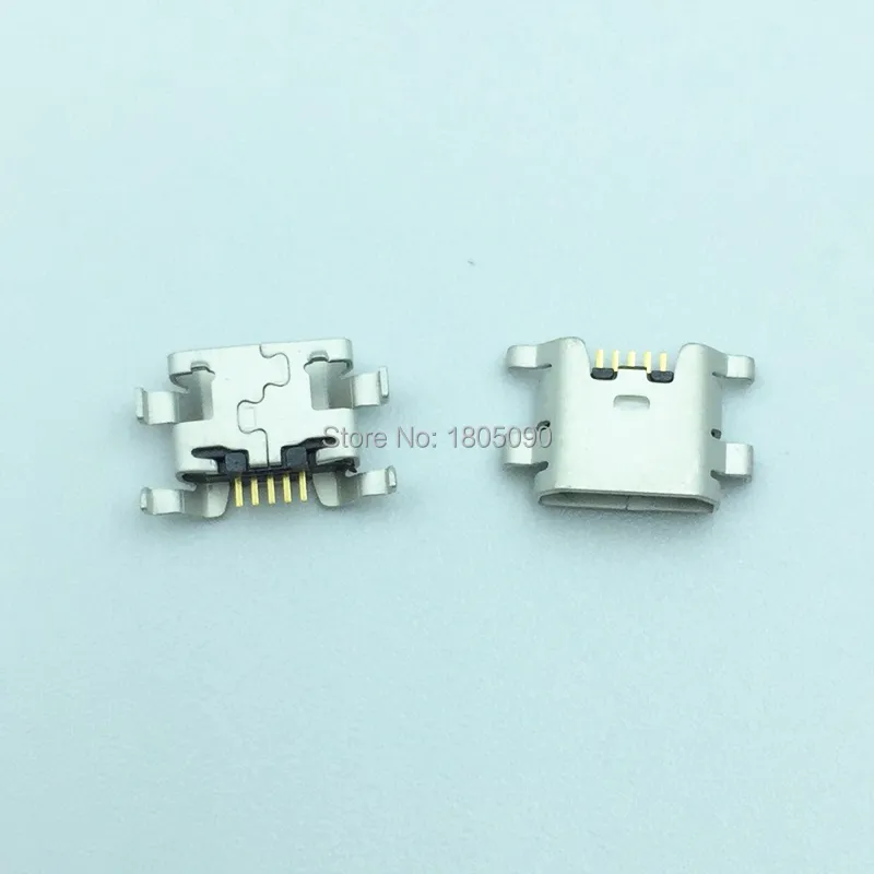50pcs Micro USB 5pin mini Connector Mobile Charging port For ZTE Blade L2 S6 5.0 U807 N983 N807 U956 N5 N909 N798 N980 N986