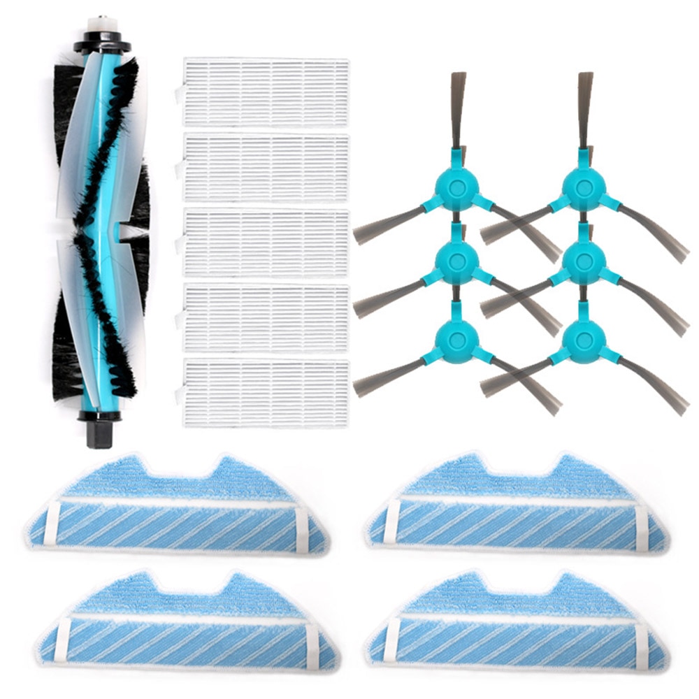 Dust Hepa Filter Side Brush Mop Pad Roller Brush for Cecotec Conga 1390 Cecotec Conga 1290 Robotic Vacuum Cleaner Spare Parts