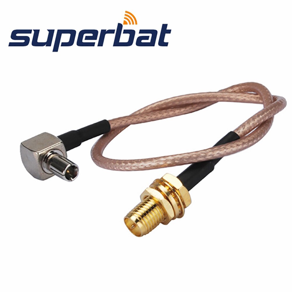 Superbat SMA Female to TS9 Male Pigtail Coaxial Cable RG316 20cm for USB Modems ZTE MF668+