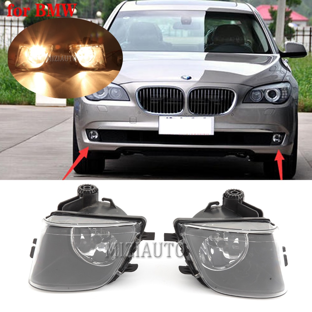 Car Front fog light For BMW F01 F02 740i 740Li 750i 2009-2013 Fog Driving Light Fog Lights Clear Lens 1pc Left/Right with Bulb
