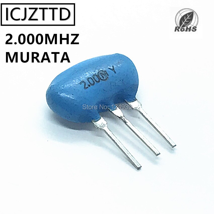 CST2.00MTW CST2.0MTW CST2.00M CST2.0M ZTT2.0M ZTT2.00M 2.000MHZ 2.00G 2.00 2.000 2MHZ 2M DIP-3 Ceramic Resonator DIP3