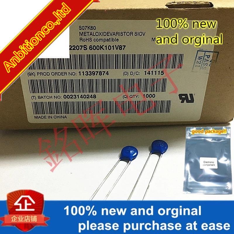 50pcs 100% new and orginal S07K60 Varistor B72207S600K101V87 60V 1200A 7MM 480PF in stock
