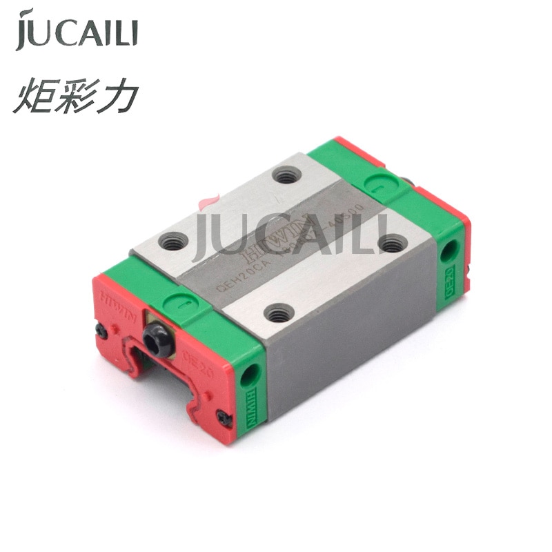 Jucaili 1PC HIWIN Linear Guide Slider block QEH15CA QEH20CA QEH25CA for large format printer Linear Rail CNC printer Parts
