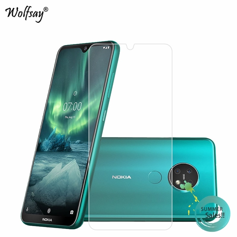 2PCS Glass For Nokia 7.2 Tempered Glass Screen Protector For Nokia 7.2 Protective Glass 9H Phone Film For Nokia 7.2 Protector