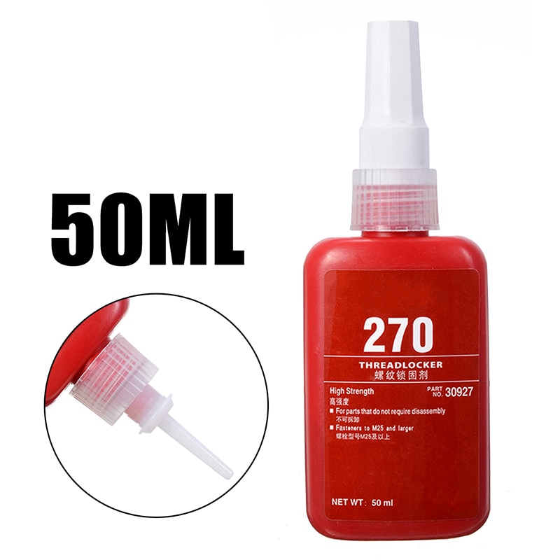 1 Bottle 270 50ml High Strength Screw Thread Locker Threadlocking Anaerobic Adhesive Glue for Threaded Connections