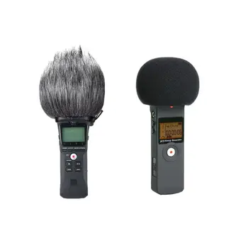 Furry Windscreen Muff Cover Foam Filter Microphone Windproof Cover for Zoom H1 95AF