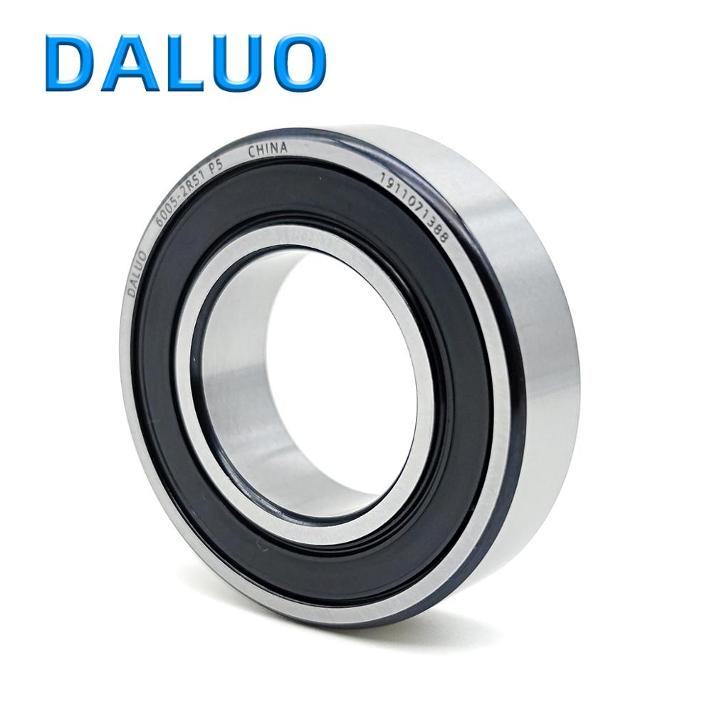1PCS 6005-2RS1 P5 25X47X12 DALUO Bearing 6005 6005RS 6005-2RS ABEC-5 Single Row Deep Groove Ball Bearings Metric