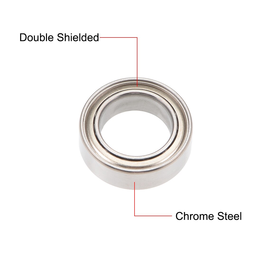 uxcell R1810ZZ Ball Bearing 5/16"x1/2"x5/32" Double Shielded ABEC-1 Bearings 2pcs