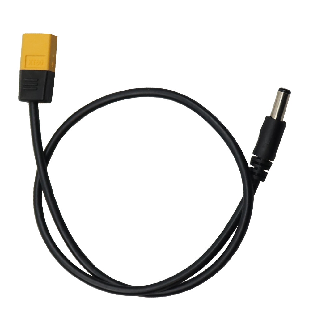 Ultra-soft 45cm TS100/T12 XT60 Bullet Connector to Male DC5525/DC5521 Power Cable for Fly FPV Multirotor Field Repairs Apply
