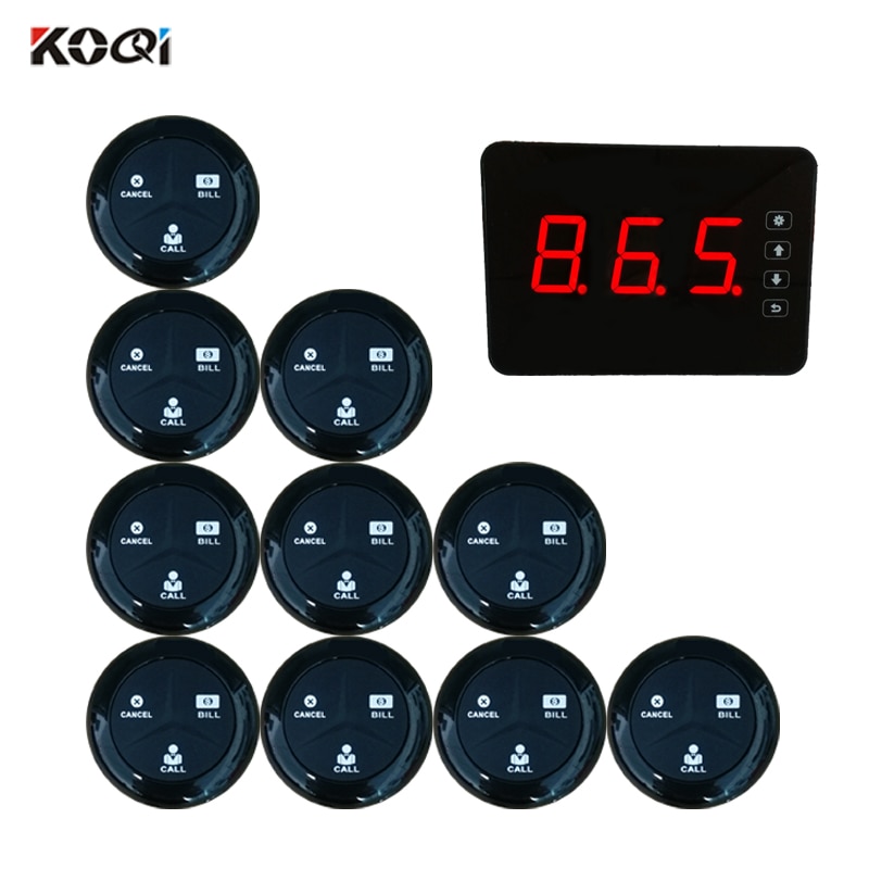 Touch screen 433.92mhz frequency guest paging restaurant table call system wireless pagers for restaurants