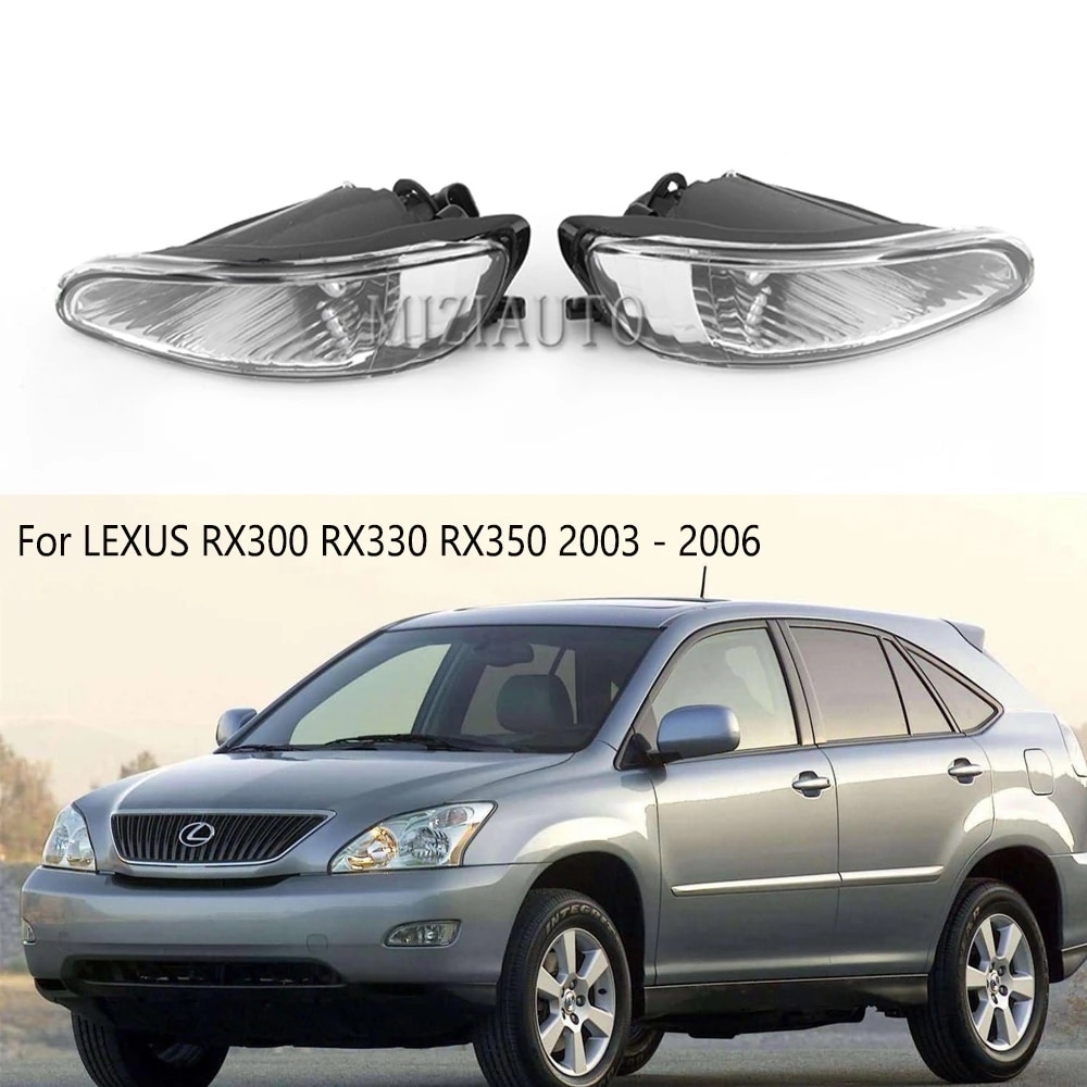 CAR Front Bumper Fog Lights For LEXUS RX300 RX330 RX350 2003 2004 2005 2006 FogLights for Harrier 8122148020 8121148020 Parts