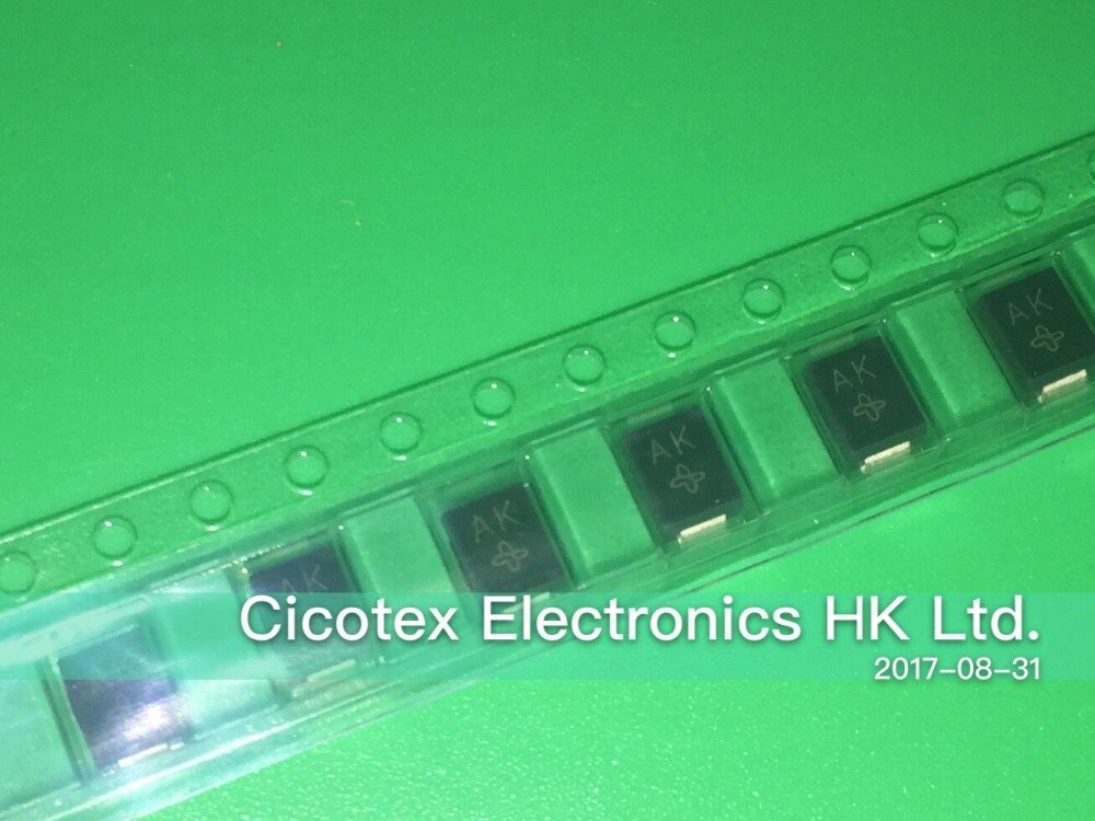 750pcs/lot SMBJ6.8CA-E3/52 DO214AA TVS DIODE 5.8VWM 10.5VC SMB AK
