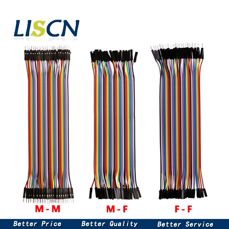 120pcs 40PIN 20CM Dupont Line Male to Male + Female and Female to Female Jumper Dupont Wire Cable For Arduino DIY KIT