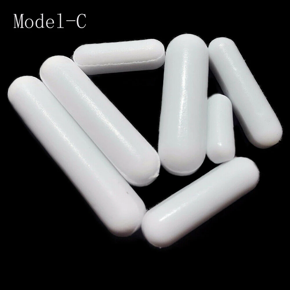 1pcs/5pcs PTFE Magnetic Model-C Rotary Stirrer Corrosion Resistant Rotary Rod Laboratory Magnetic Mixer Length 30~ 100mm