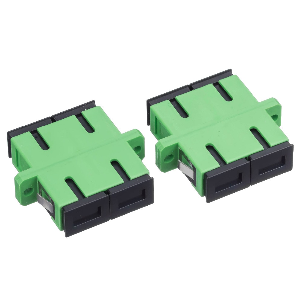 Fiber Optic Adapter SC/APC to SC/APC Optical Coupler Plastic Flange Duplex Ftth Fiber Connector Ftth Fiber Optic SC Adapter