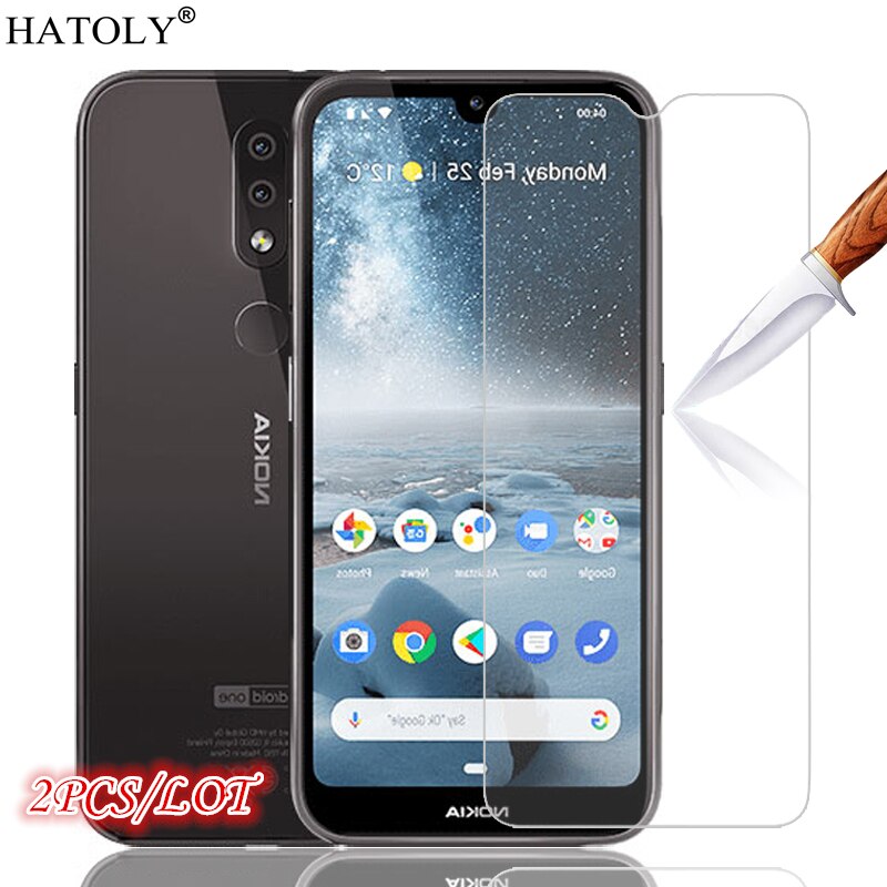 2Pcs For Glass Nokia 4.2 Screen Protector For Nokia 4.2 Tempered Glass HD Phone Film Full Glue Protective Glass For Nokia 4.2