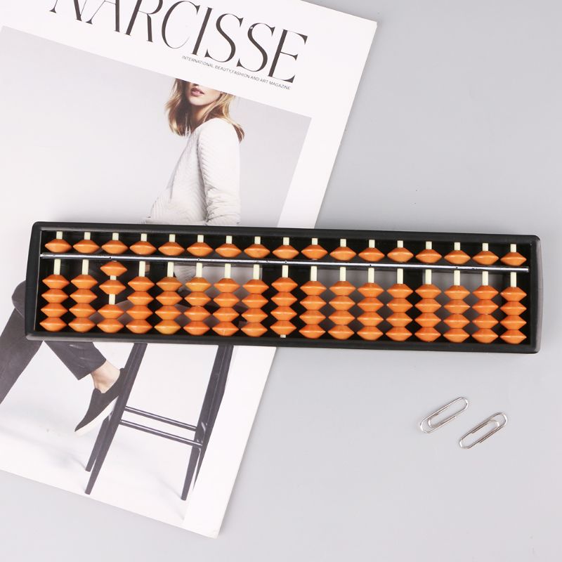 17 Digit Rods Standard Abacus Soroban Chinese Japanese Calculator Counting Tool Mathematics Beginners QX2B