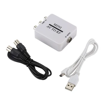 2020 Mini HD Video Converter Box RCA AV CVSB to RF Video Adapter Converter Supports For MHz 61.25 67.25 TV Switch