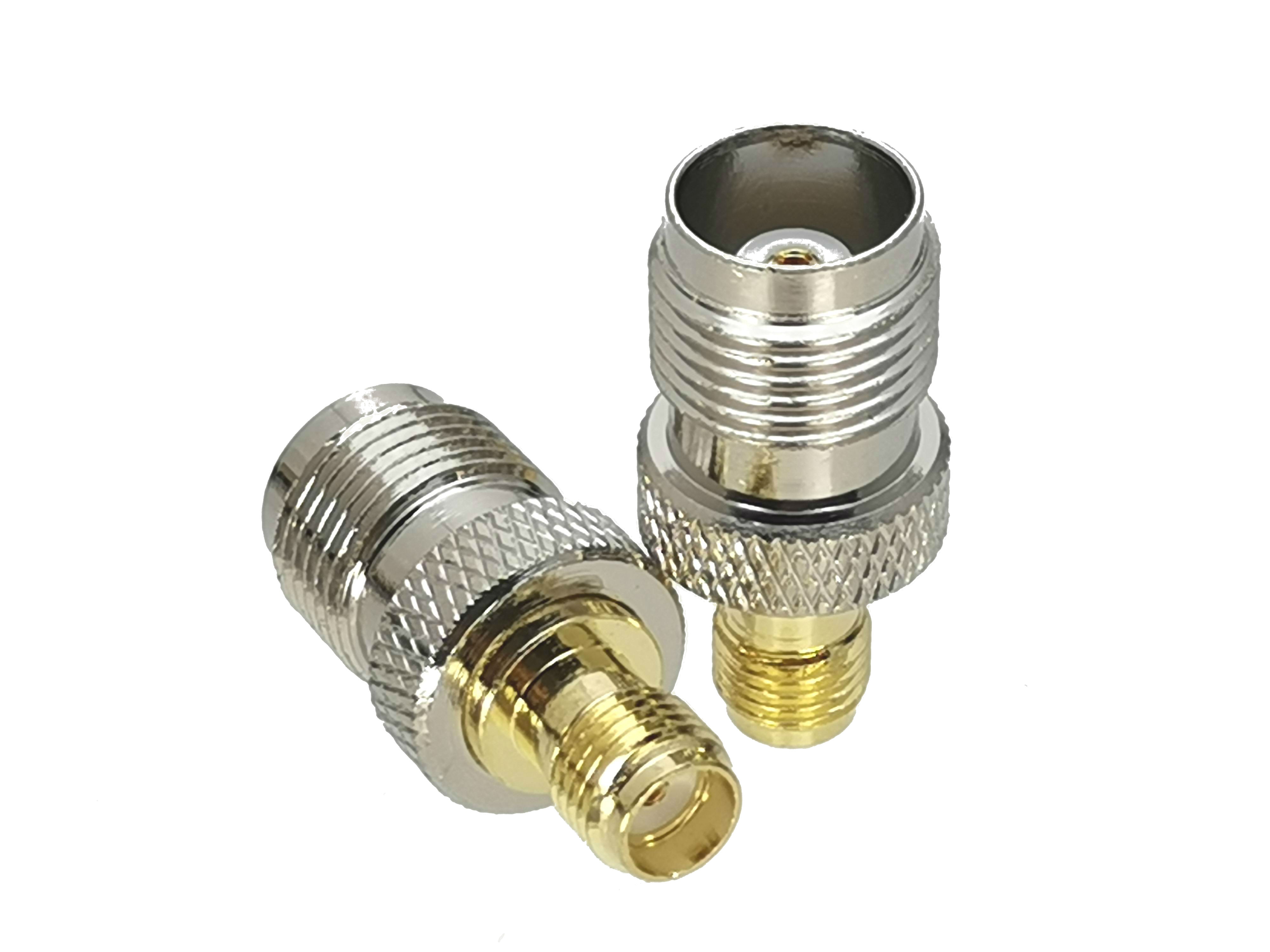 10Pcs Adapter TNC Female jack to SMA Female jack RF Coaxial Connector High Quanlity Straight