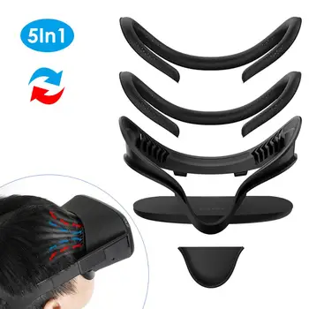KIWI DESIGN Face Cover Set for Oculus Quest, Anti-leakage Facial Interface Bracket, Replaced Face Cover Pad for Oculus Quest