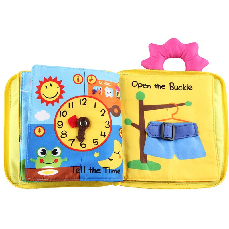 Kid Cloth Book Baby Stroller Cognition Squeak Cute Toy Soft Infant Early Education Development Book New Arrival