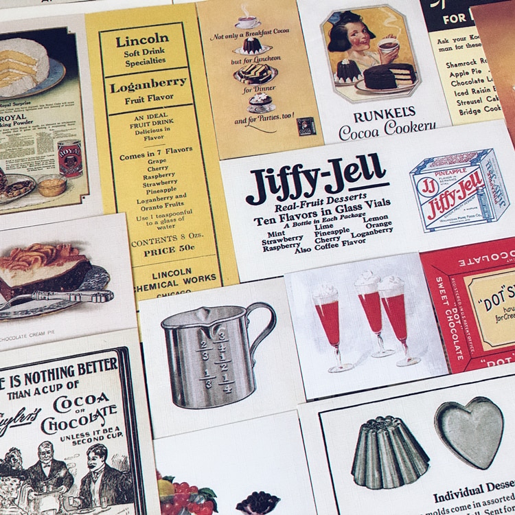 53Pcs/Pack Vintage Woven Vellum Kitchen Collection Sticker DIY Craft Scrapbooking Album Junk Journal Planner Decorative Stickers