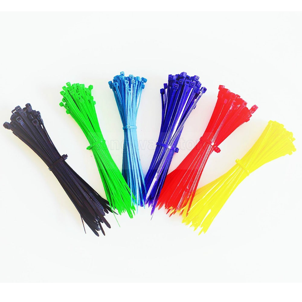 Colored Cable Ties Plastic Wire Zip Ties Velcro Self-locking Cable Fasteners Electric PVC NYLON CABL TIE Cable Wire Organizer