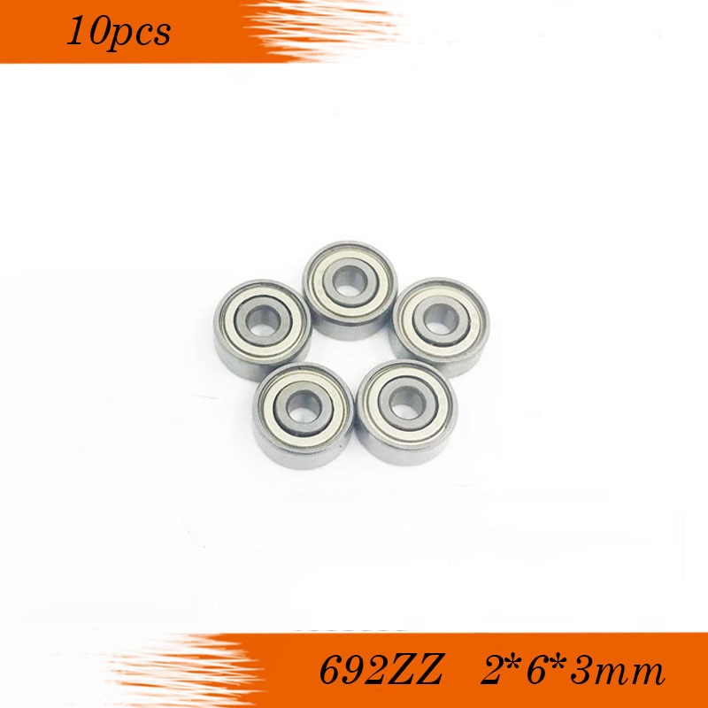 10pcs 692ZZ 692-2Z Miniature Bearings ball Mini bearing 2X6X3mmdeep groove ball bearing 2*6*3mm