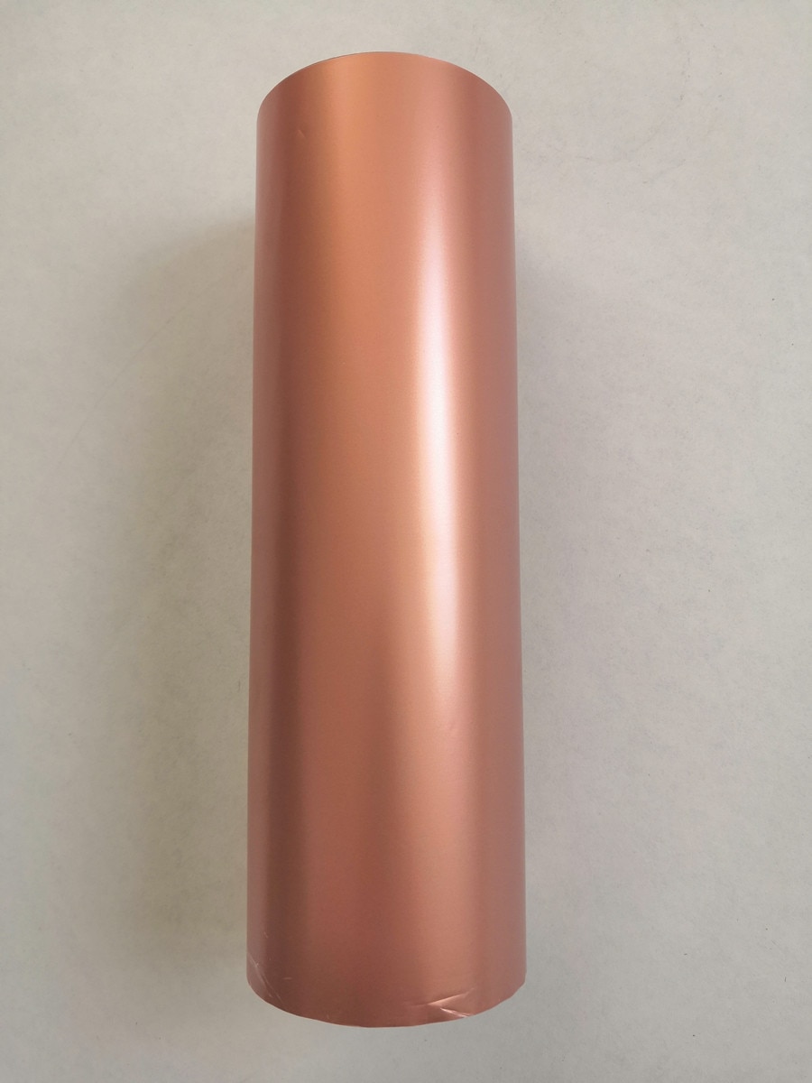 Hot stamping foil metallic foil matt cooper 28411 color hot press on paper or plastic heat stamping film 21cm x 120m
