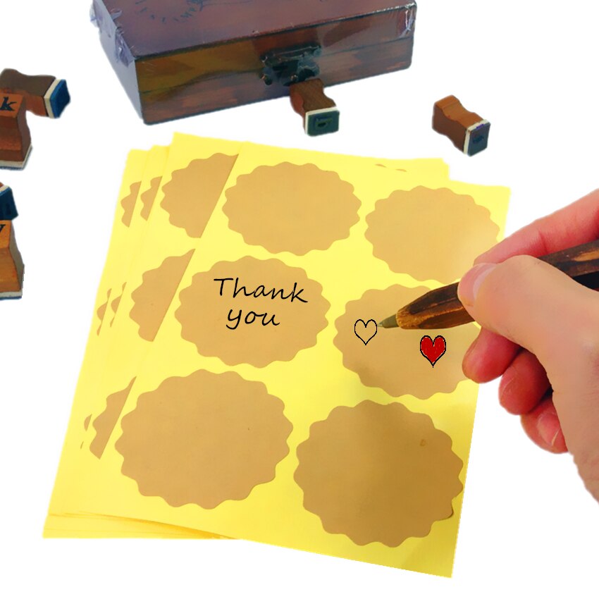 100pcs/pack 5cm And 4cm Cake Packaging Sealing Label Two Selections DIY Work Gift Box Stickers