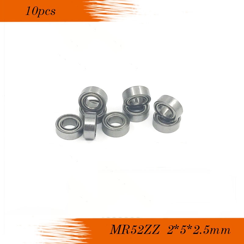 10pcs MR52ZZ 2*5*2.5mm High quality Low-speed bearings MR52 ZZ MR52Z L-520ZZW52 2 x5x2. 5 mm ABEC-5