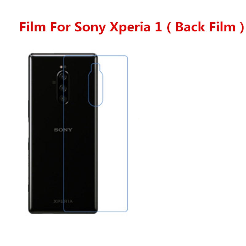 1/2/5/10 Pcs Ultra Thin Clear HD LCD Screen Protector Film With Cleaning Cloth Film For Sony Xperia 1(Back Film).
