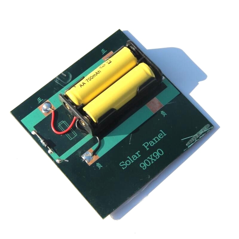 Promotion! 1W 4V Rechargeable AA Battery Solar Cell Charger With Base For 2xAA Batteries Charging Directly