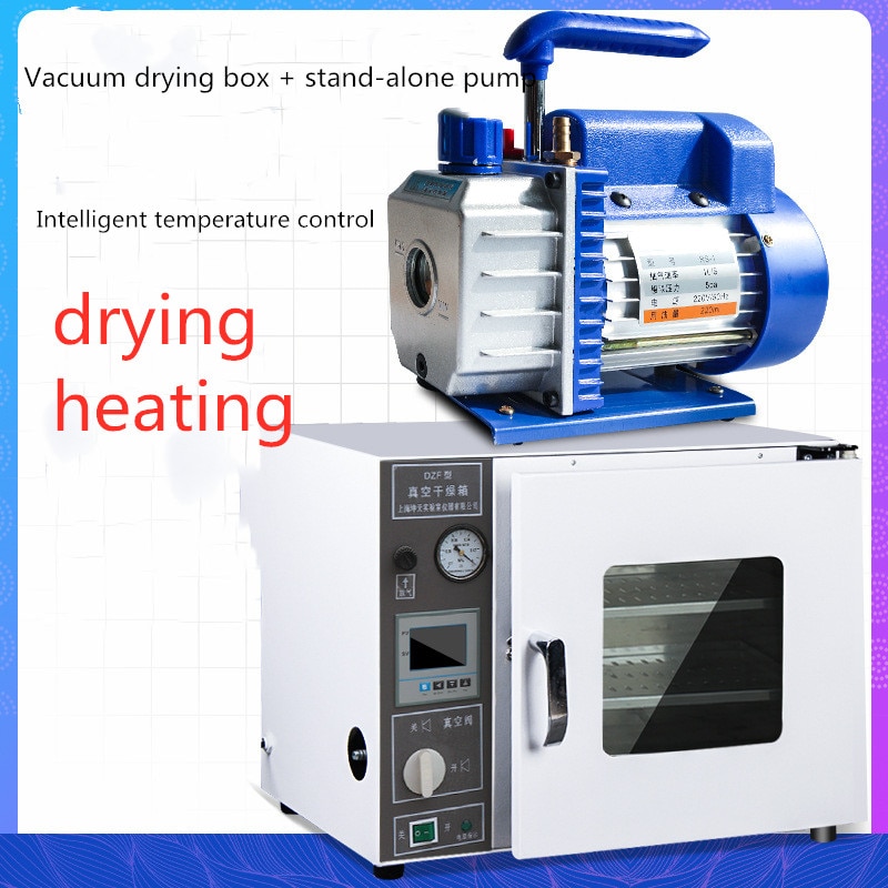 2020 High Quality Intelligent Temperature Control Vacuum Drying Box + Single Pump Vacuum Constant Temperature Dryer DZF Series