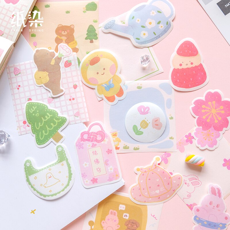 1set/lot Memo Pads Sticky Notes Spring is here Paper diary Scrapbooking Stickers Office School stationery Notepad