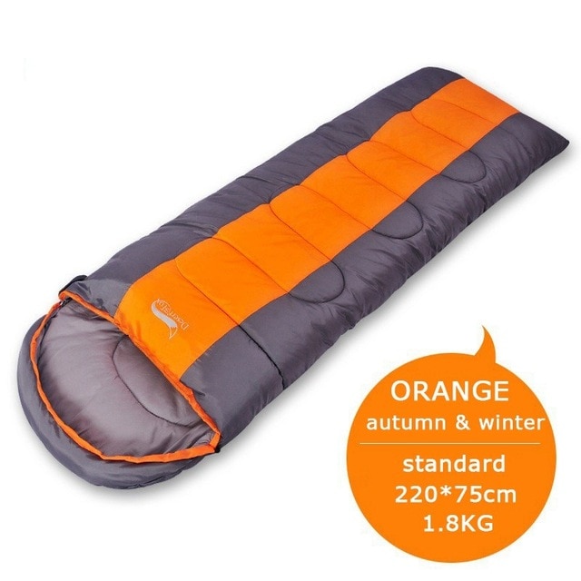 1.8kg Camping Sleeping Bag For Autumn And Winter Lightweight Envelope Backpacking Sleeping Bag for Outdoor Camping Hiking