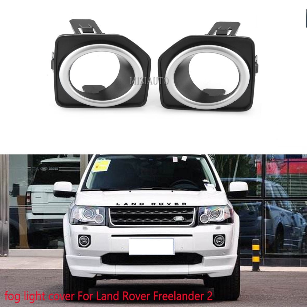 For Land Rover Freelander 2 LR2 2013 2014 2015 2016 led fog lights cover headlights auto fog lamp Foglight cap Frame Shell