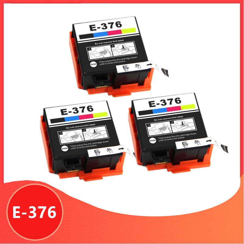 3Pack Compatible ink cartridge inkjet cartridge T3760 T376 376 E376 E-376 For Epson PictureMate PM-525
