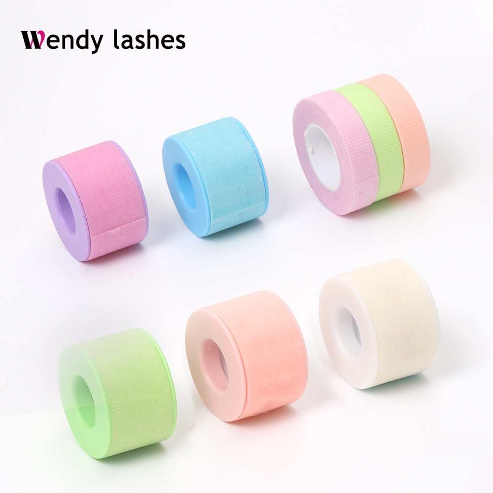 Eyelash Extension Green Tape Sticker Isolation With Holes Breathable Sensitive Resistant Non-woven Patches Eye Pads Makeup Tool