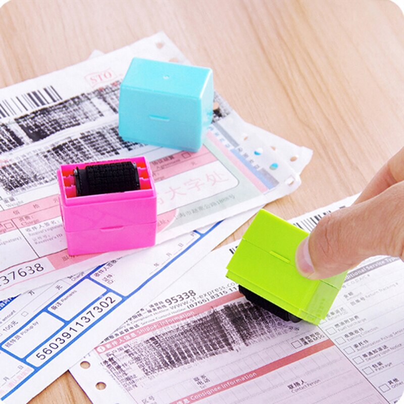 Roller stamp data security protection theft prevention id identity guard rolling