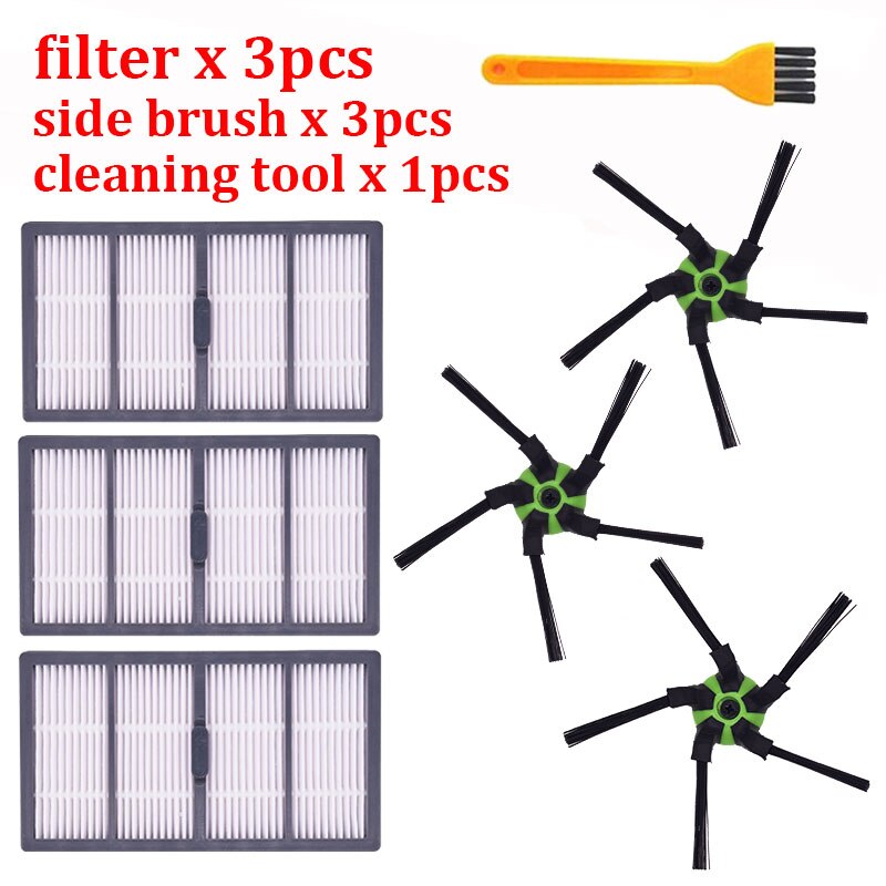 Irobot Vacuum Cleaner Side Brushes+Filters Set for irobot S9 S9+ Sweeping Robot Accessories Replacement Brushes