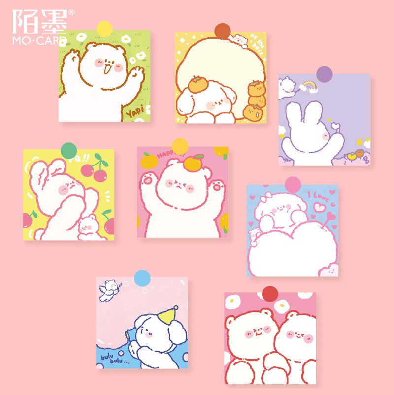 50sheet/lot Memo Pads Sticky Notes Soft adorable Series Paper diary Scrapbooking Stickers Office School stationery Notepad