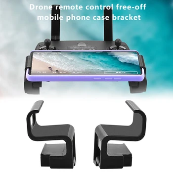 2pcs Phone Holder USB Hole Design Clip Mount Widen Non Slip Left Right ABS Stand Bracket Drone Remote Control For Mavic 2 PRO