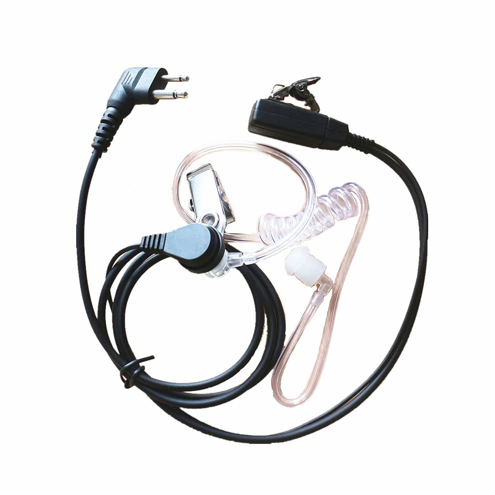2Pin Security Earpiece Earphone Headset Mic For Motorola Radio XV1100, XV2100, XV2600, XV4100 XU1100, XU2100 Walkie Talkie