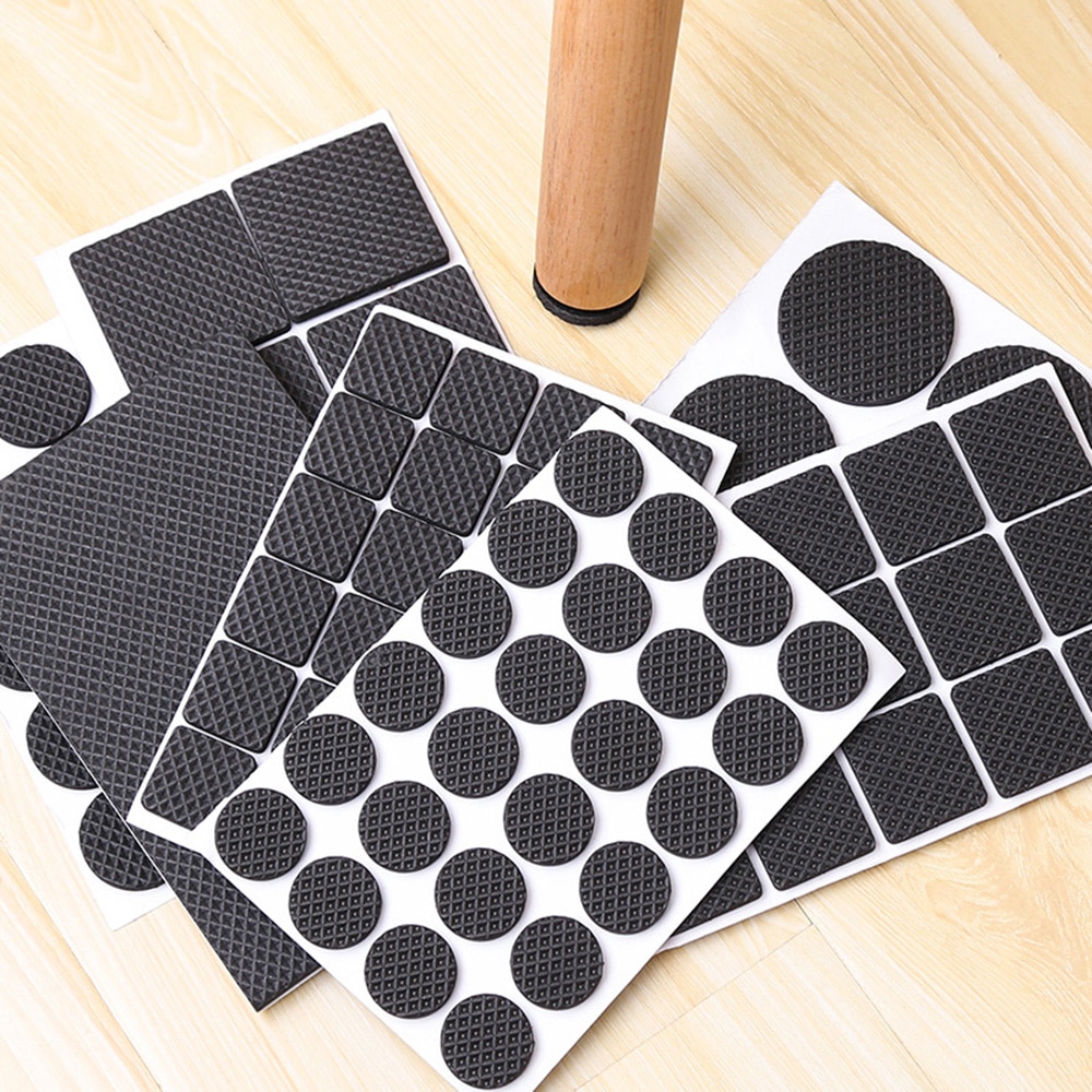 Self-adhesive Thickening Bumper Furniture Leg Pads Chair Fittings Floor Protector Anti-slip Anti Rub Mat