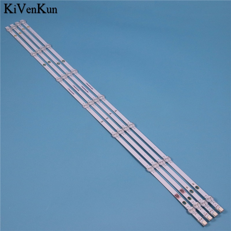 TV LED Backlight Strips For Polaroid P43D300 P43FP0037A LED Bars Kit Band 17DLB43VLXR1 LB43007 V0_04_38S Ruler VES430UNDL-2D-N01