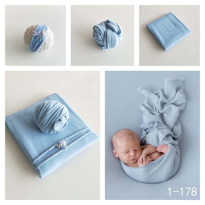 2 Pcs Set Newborn Photography Props Baby Hat Girls Boys Cap Elastic Costume Outfits Newborn Fotografia Clothes Blanket+Hat