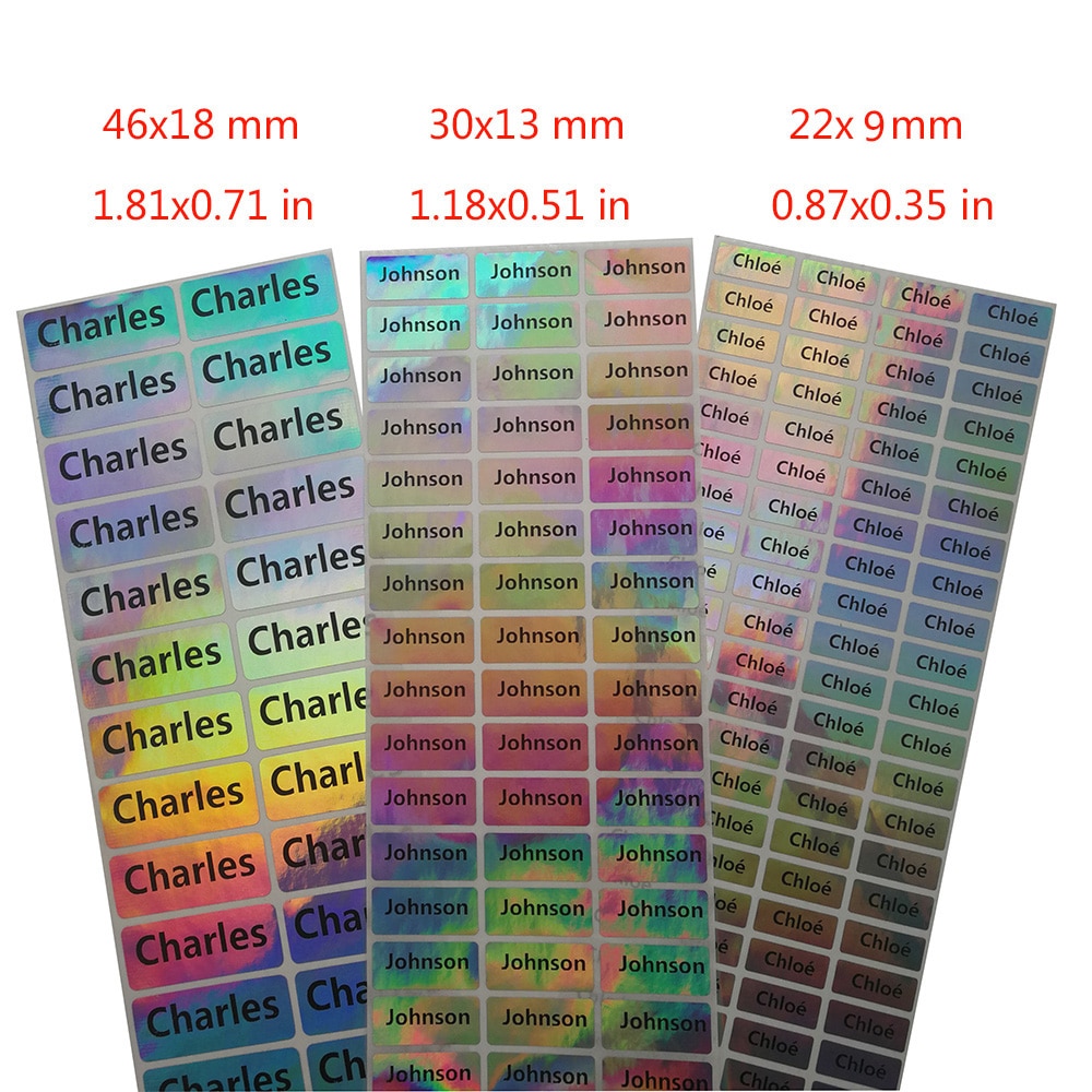 Custom Stickers For Children Waterproof Name Lable Tags School Students Stationery Stickers Personalized Lable Sticker