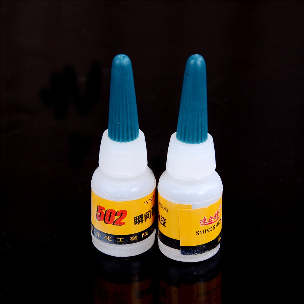 2pcs 502 Super Glue Instant Quick-drying Cyanoacrylate Adhesive Strong Bond Fast Crafts Repair