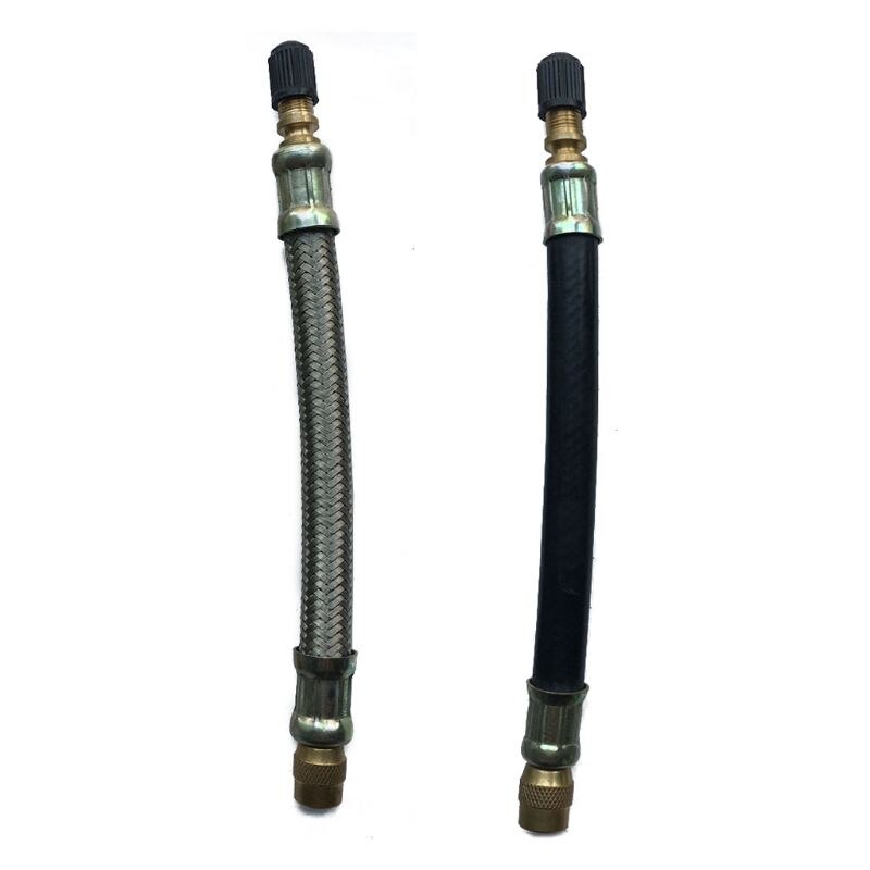 150mm Car Truck Braided/Rubber Flexible Hose Car Wheels Tyre Valve Stems Extensions Tube Adapter